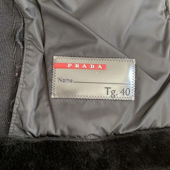 Prada Black Suede Jacket Size 40 - Picture 12 of 14